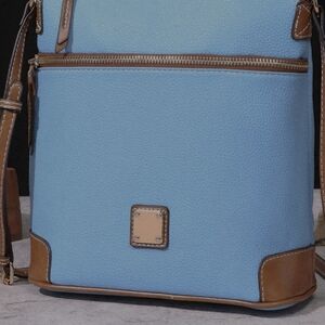 NWT Blue and Brown Crossbody Bag
